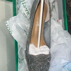 J.Renee Silver Beaded Slip-On Loafer